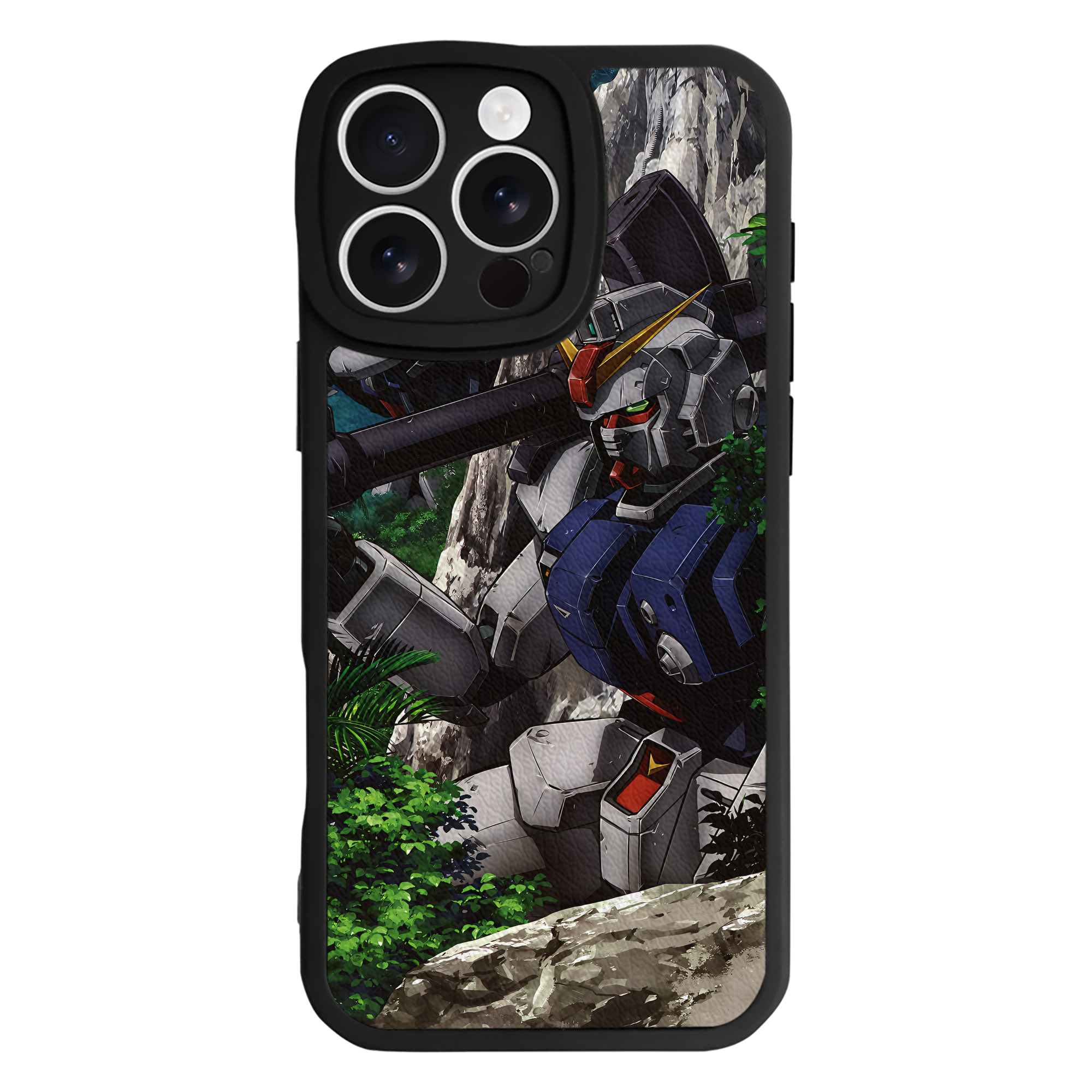 （画像用） 機動戦士ガンダム Mobile Suit Gundam 【iPhone 16シリーズ対応】シリコンスマホケース（レザー調） 材質：シリコン